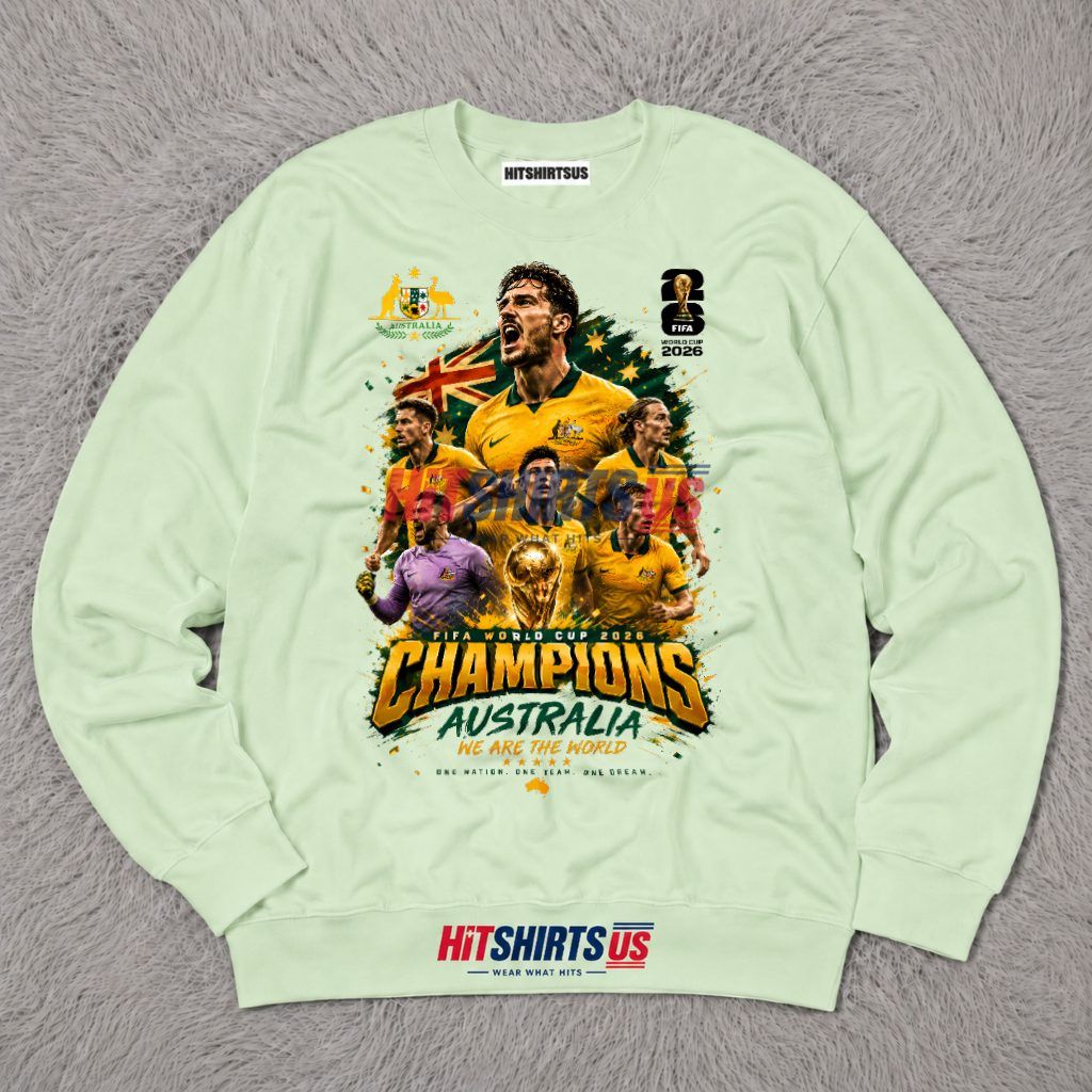 Australia Champions FIFA World Cup 2026 Socceroos Long Sleeve Australia Champions FIFA World Cup 2026 Socceroos Long Sleeve
