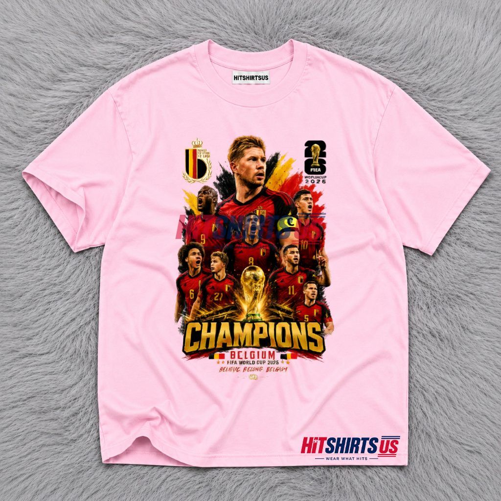 Belgium Champions FIFA World Cup 2026 Red Devils T-Shirt Belgium Champions FIFA World Cup 2026 Red Devils T-Shirt