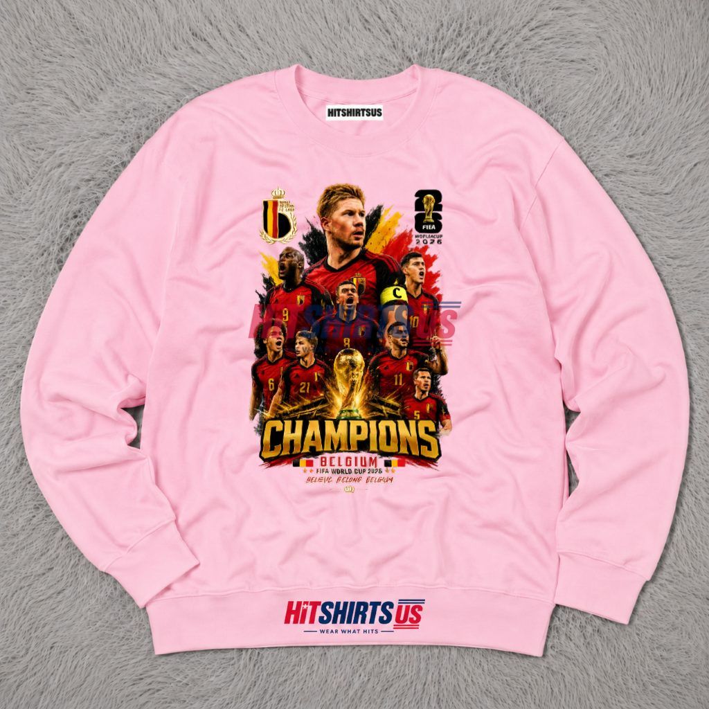 Belgium Champions FIFA World Cup 2026 Red Devils Long Sleeve Belgium Champions FIFA World Cup 2026 Red Devils Long Sleeve