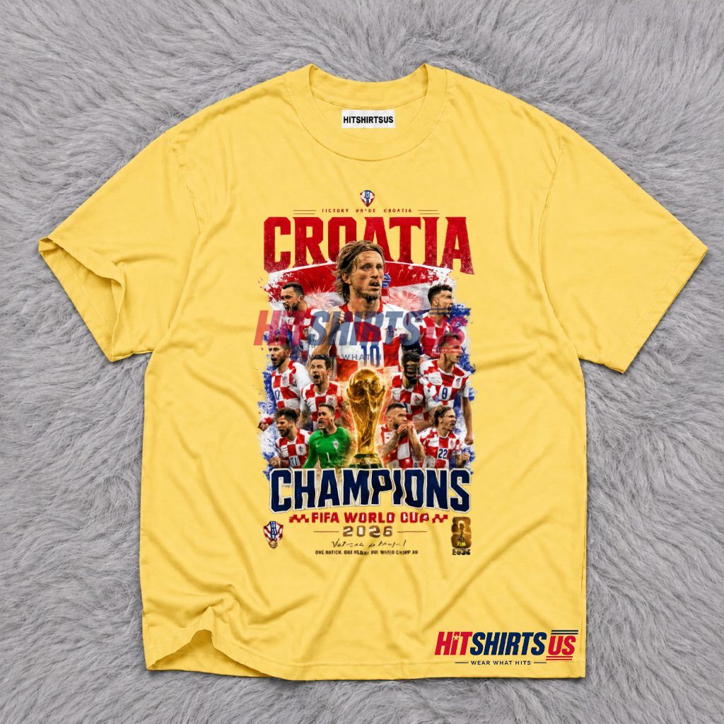 Croatia Champions FIFA World Cup 2026 Modric Vatreni T-Shirt