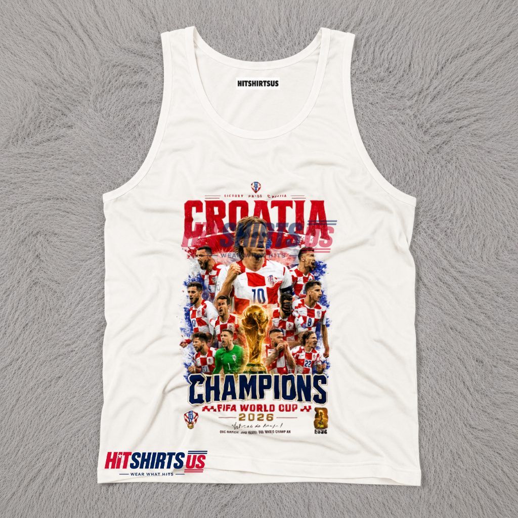 Croatia Champions FIFA World Cup 2026 Modric Vatreni Tank Top Croatia Champions FIFA World Cup 2026 Modric Vatreni Tank Top