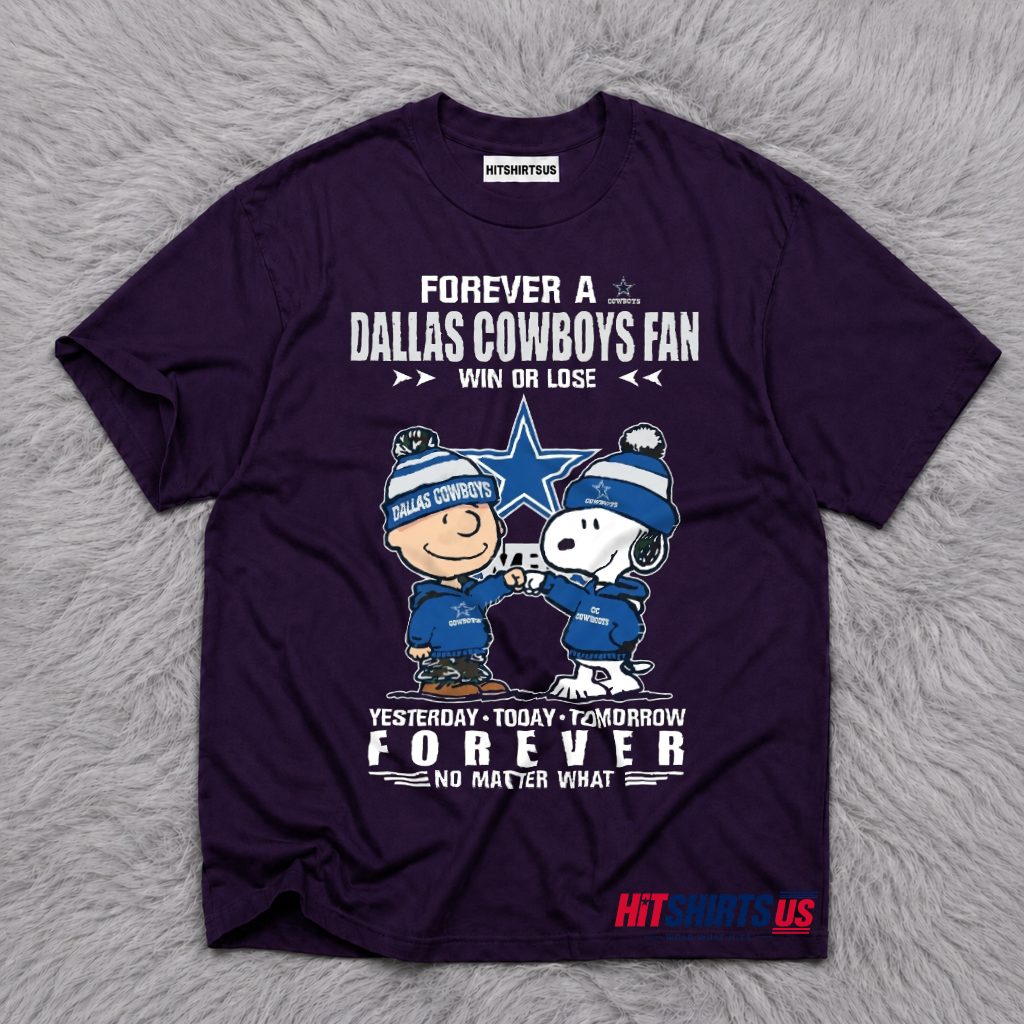 Dallas Cowboys Charlie Brown Snoopy Loyal Fan T-Shirt