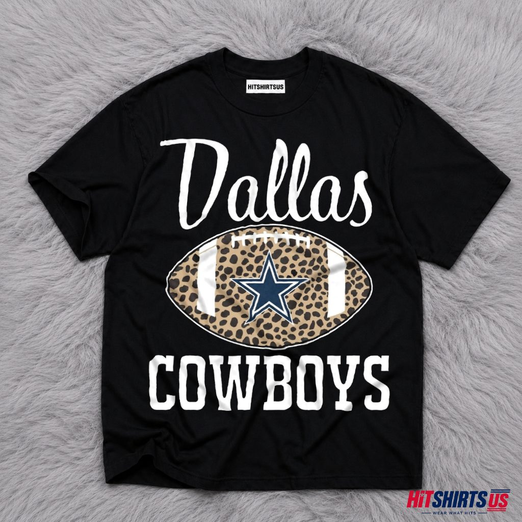 Dallas Cowboys Leopard Print T-Shirt for Teens