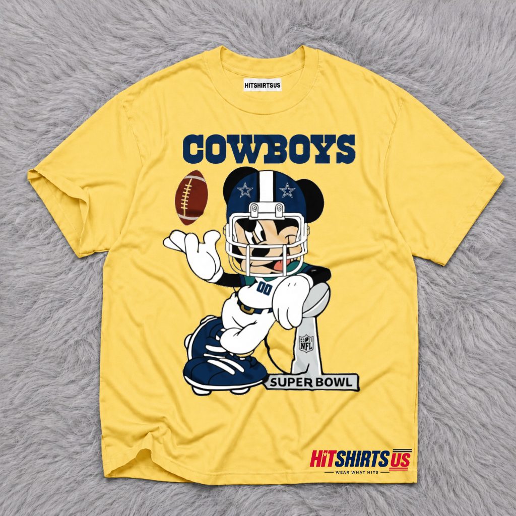 Dallas Cowboys Mickey Mouse Super Bowl T-Shirt