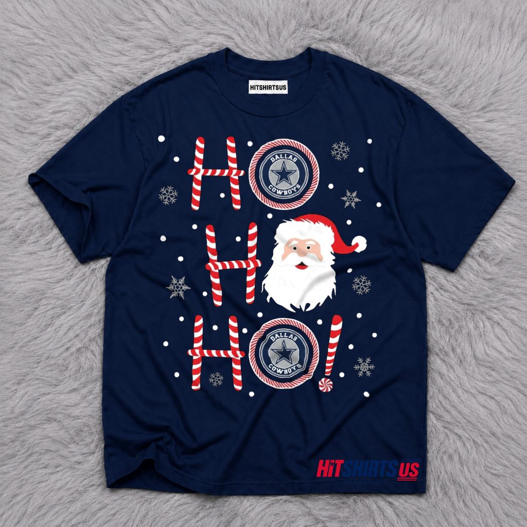 Dallas Cowboys Santa Ho Ho Ho Fan T-Shirt