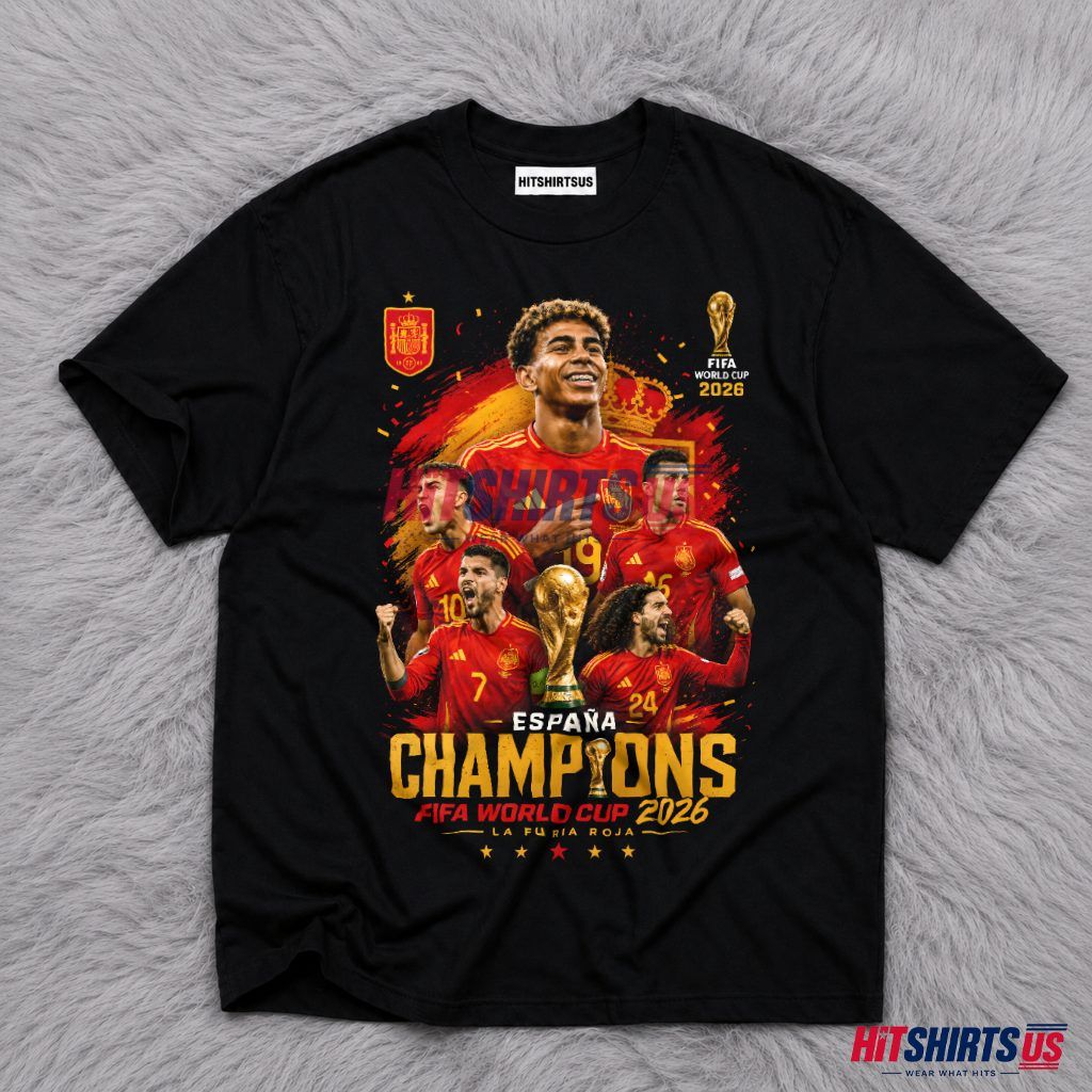 Espana Champions FIFA World Cup 2026 Spain Soccer T-Shirt