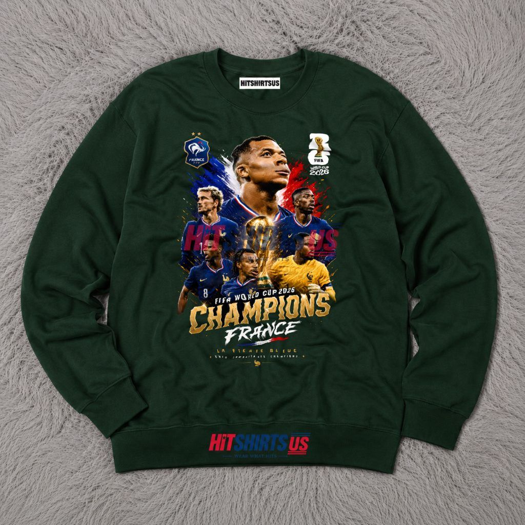 France Champions FIFA World Cup 2026 Les Bleus Long Sleeve France Champions FIFA World Cup 2026 Les Bleus Long Sleeve