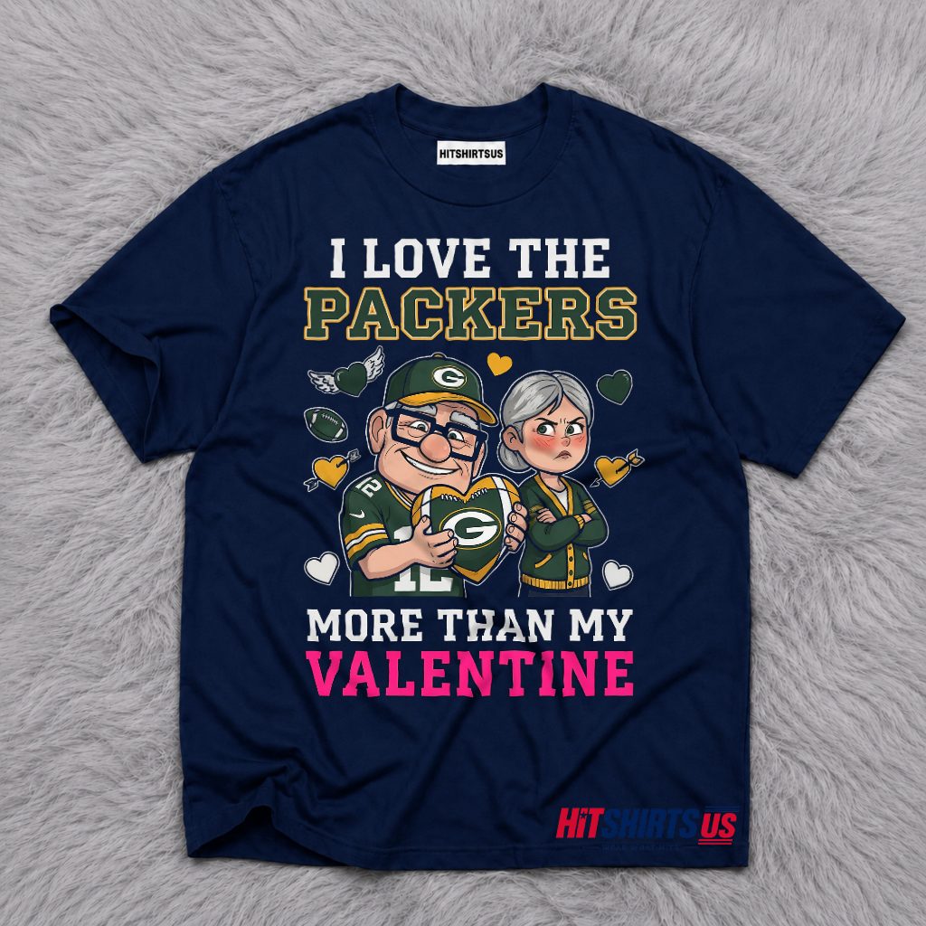 Funny Packers Valentine's Day Couple T-Shirt