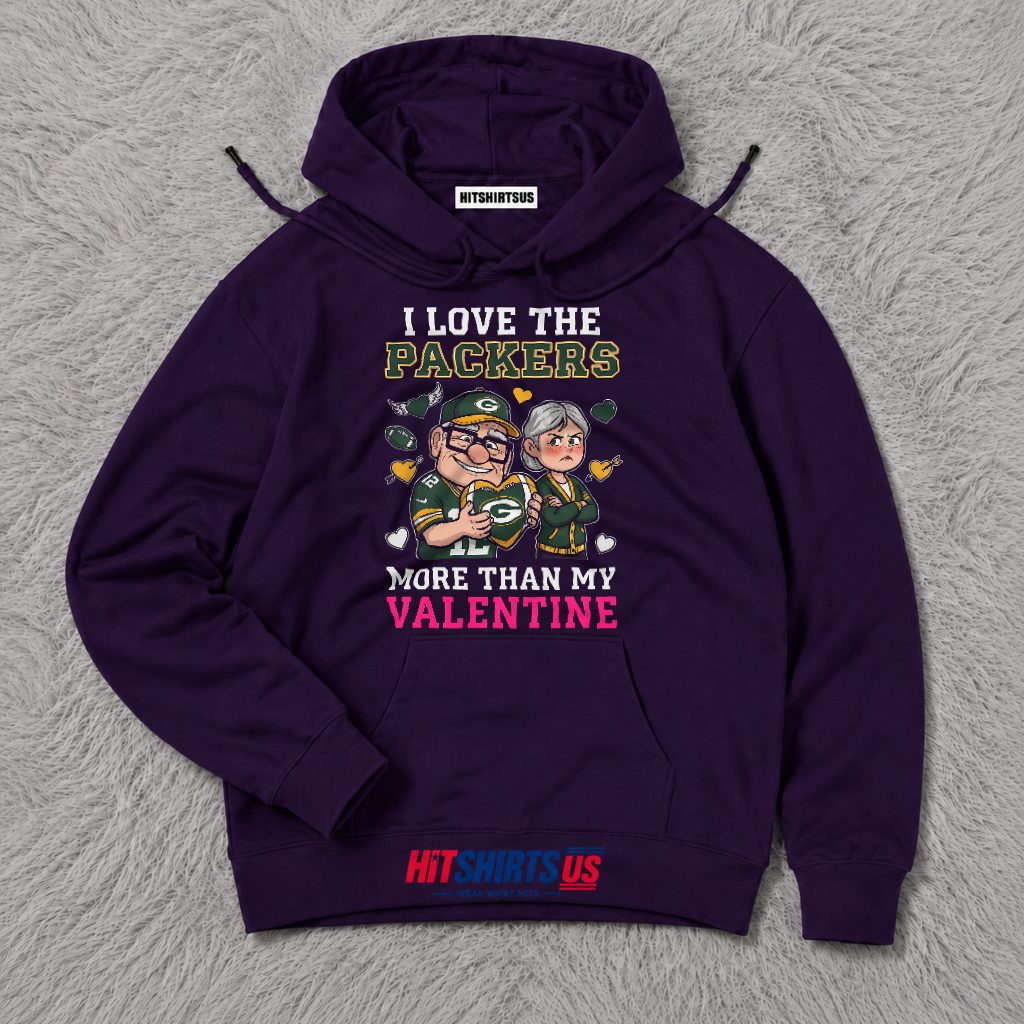 Funny Packers Valentine's Day Couple Hoodie Funny Packers Valentine's Day Couple Hoodie