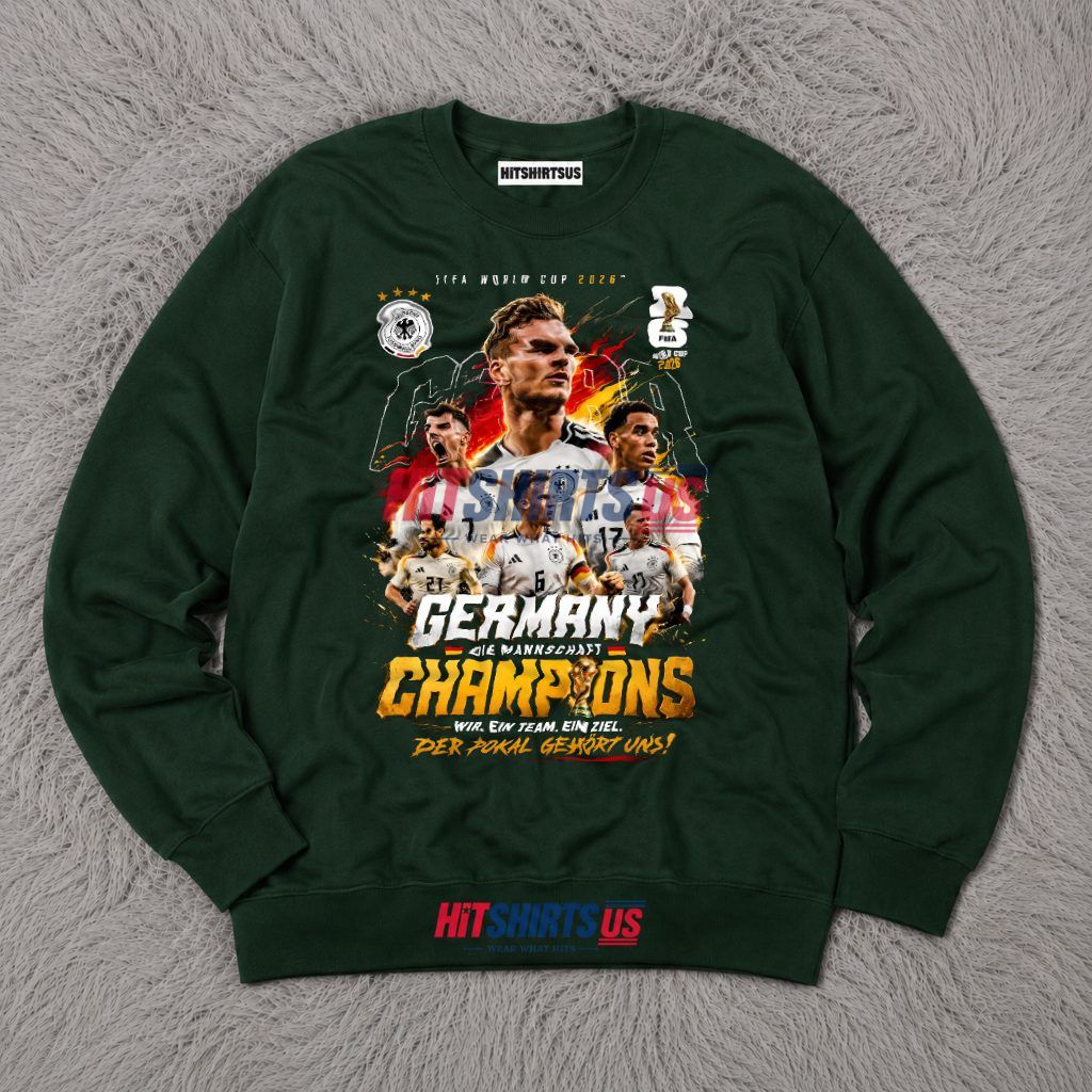 Germany Champions FIFA World Cup 2026 Die Mannschaft Long Sleeve Germany Champions FIFA World Cup 2026 Die Mannschaft Long Sleeve