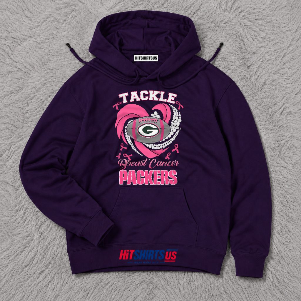 Green Bay Packers Breast Cancer Awareness Pink Ribbon Hoodie Green Bay Packers Breast Cancer Awareness Pink Ribbon Hoodie