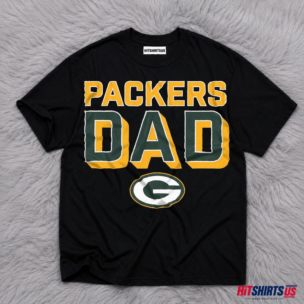 Green Bay Packers Dad Football Fan Gift T-Shirt