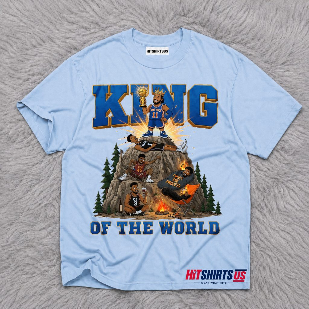 King Of The World Brunson New York Knicks 2026 NBA Champions Vintage T-Shirt