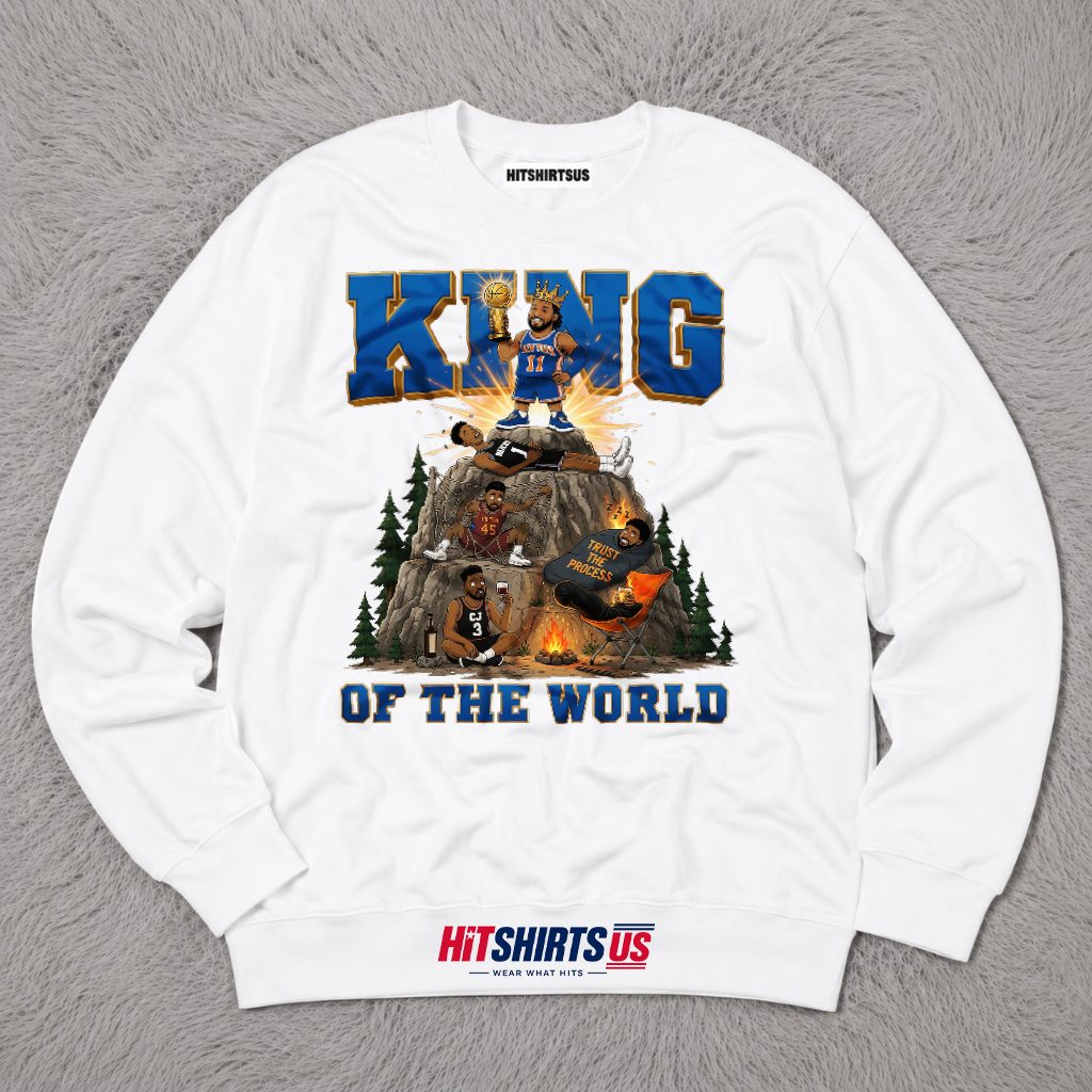 King Of The World Brunson New York Knicks 2026 NBA Champions Vintage Long Sleeve King Of The World Brunson New York Knicks 2026 NBA Champions Vintage Long Sleeve