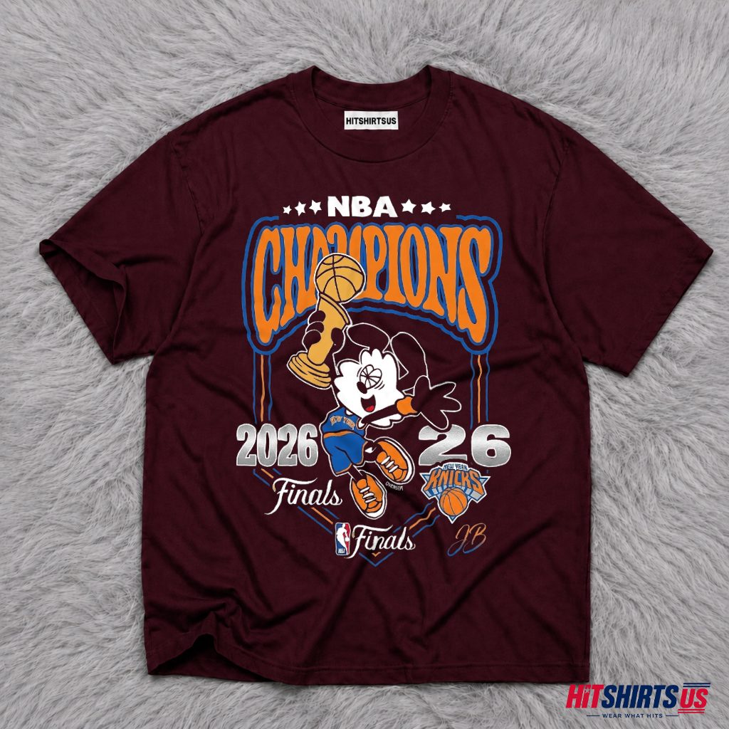 Mickey Mouse New York Knicks NBA Champions 2026 Finals 90s T-Shirt