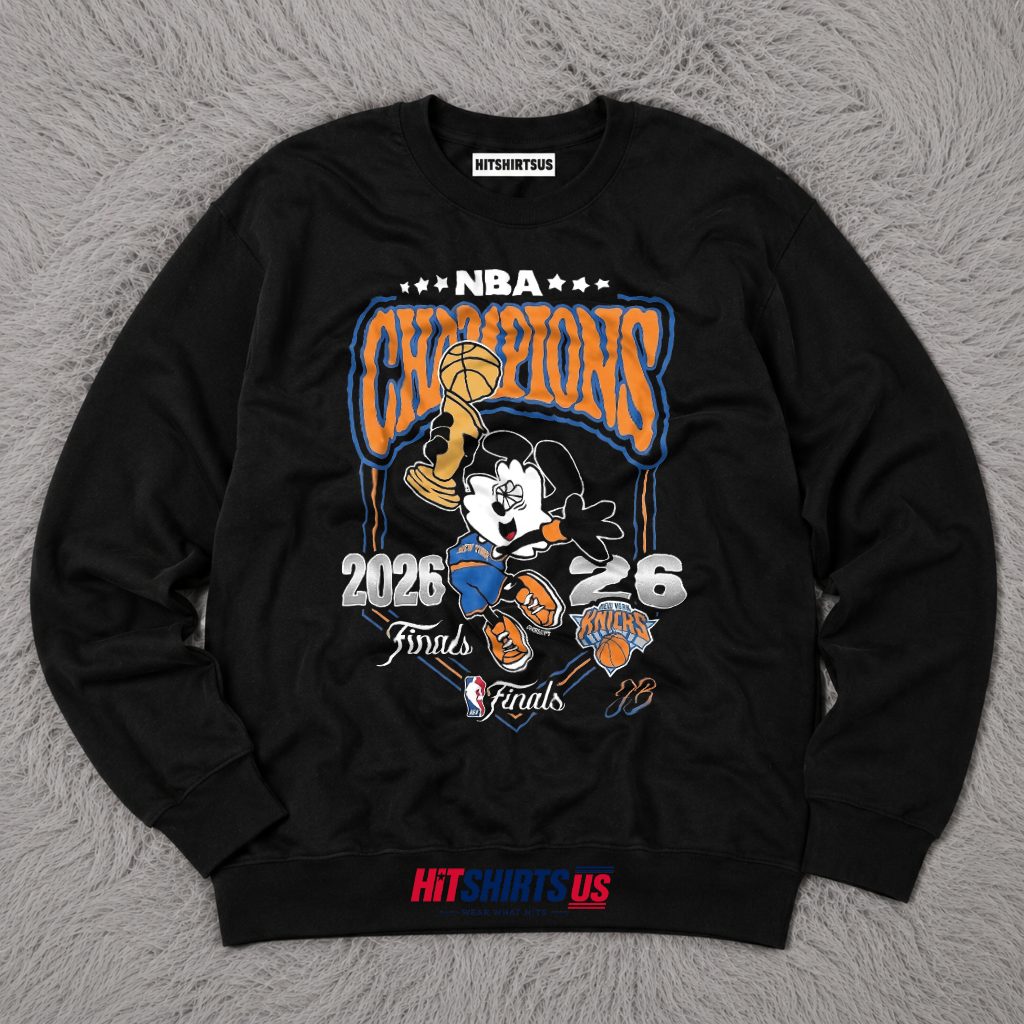 Mickey Mouse New York Knicks NBA Champions 2026 Finals 90s Long Sleeve Mickey Mouse New York Knicks NBA Champions 2026 Finals 90s Long Sleeve