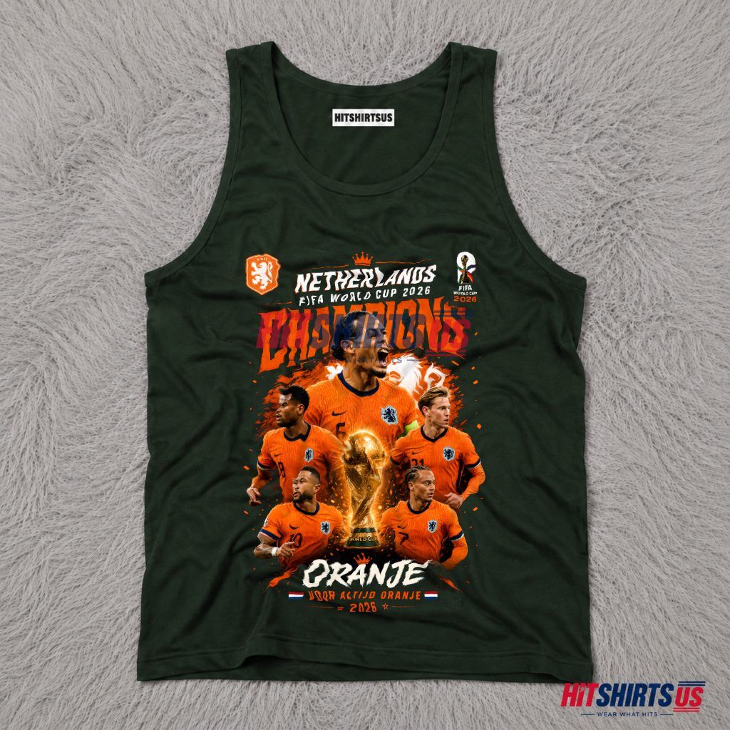 Netherlands Champions FIFA World Cup 2026 Oranje Tank Top Netherlands Champions FIFA World Cup 2026 Oranje Tank Top