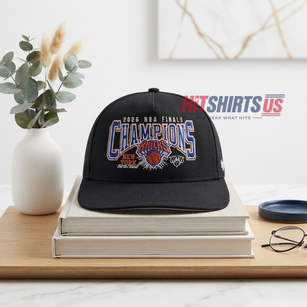 New York Knicks 2026 NBA Finals Champions Snapback Flat Brim Hat 1