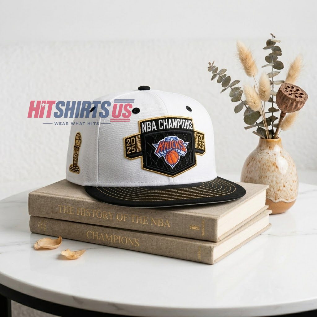 New York Knicks Back To Back NBA Champions 2025 2026 Snapback Hat 1