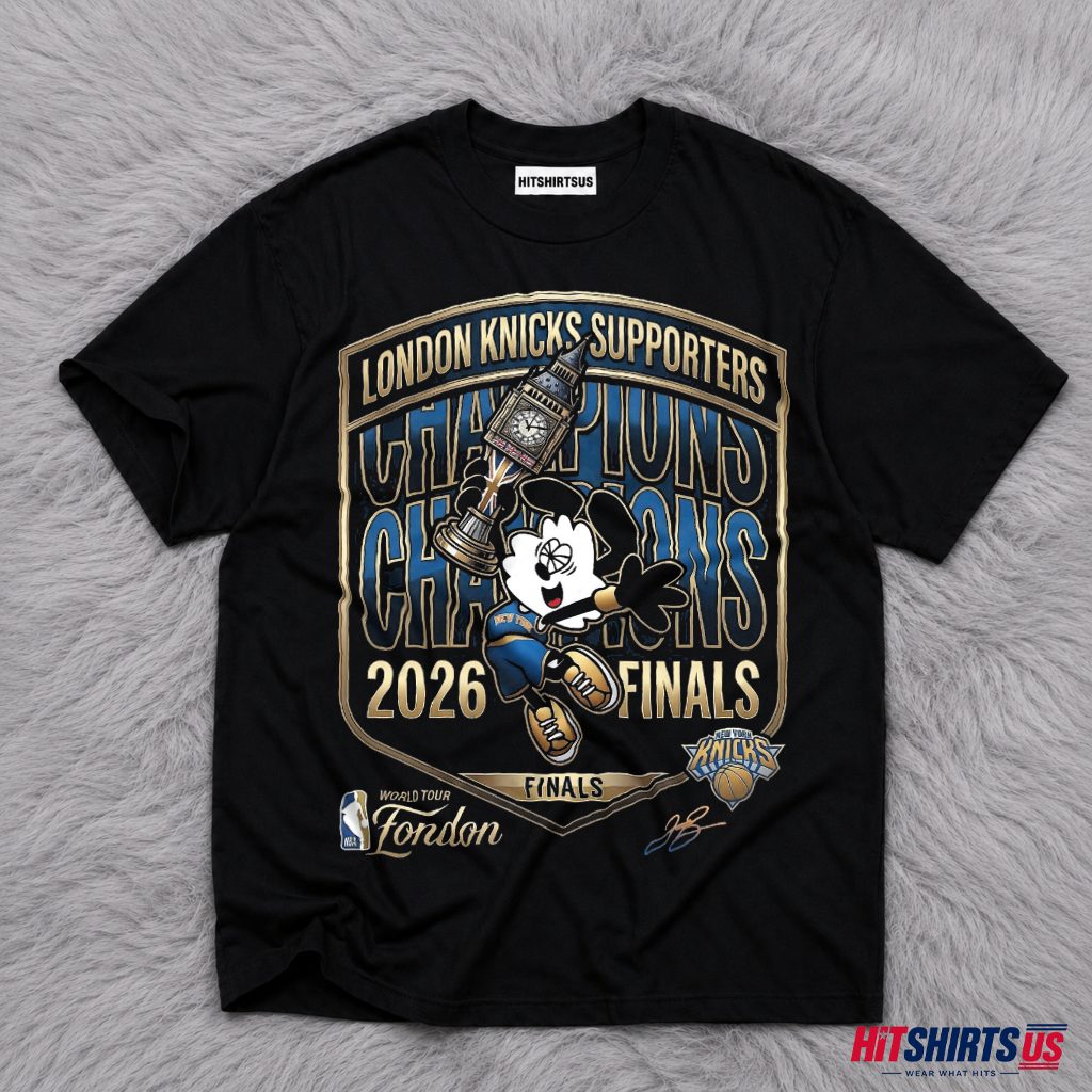 New York Knicks London Supporters 2026 NBA Finals Champions T-Shirt
