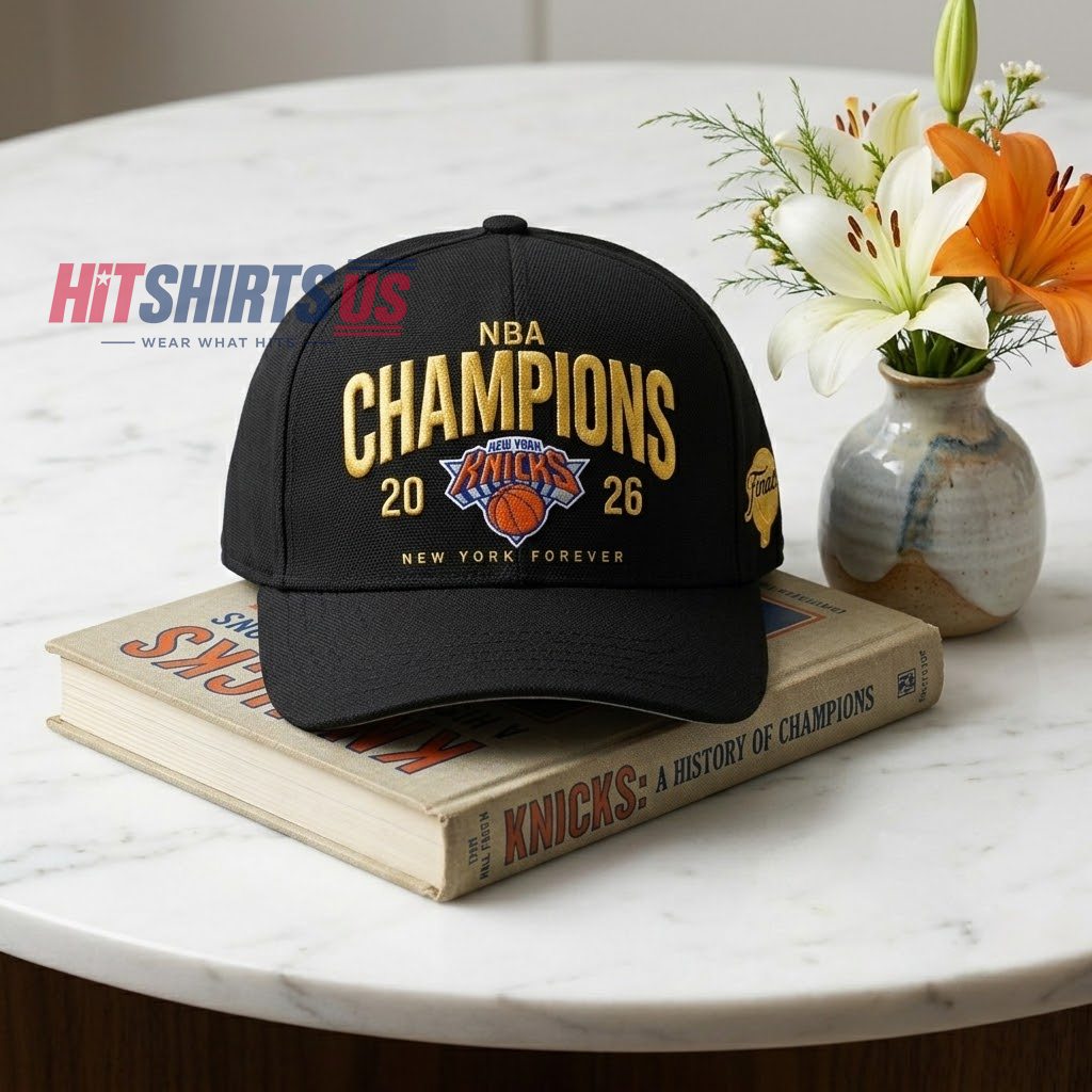 New York Knicks NBA Champions 2026 Forever Gold Edition Hat 1