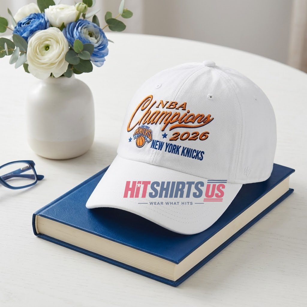New York Knicks NBA Champions 2026 Script Celebration Hat 1