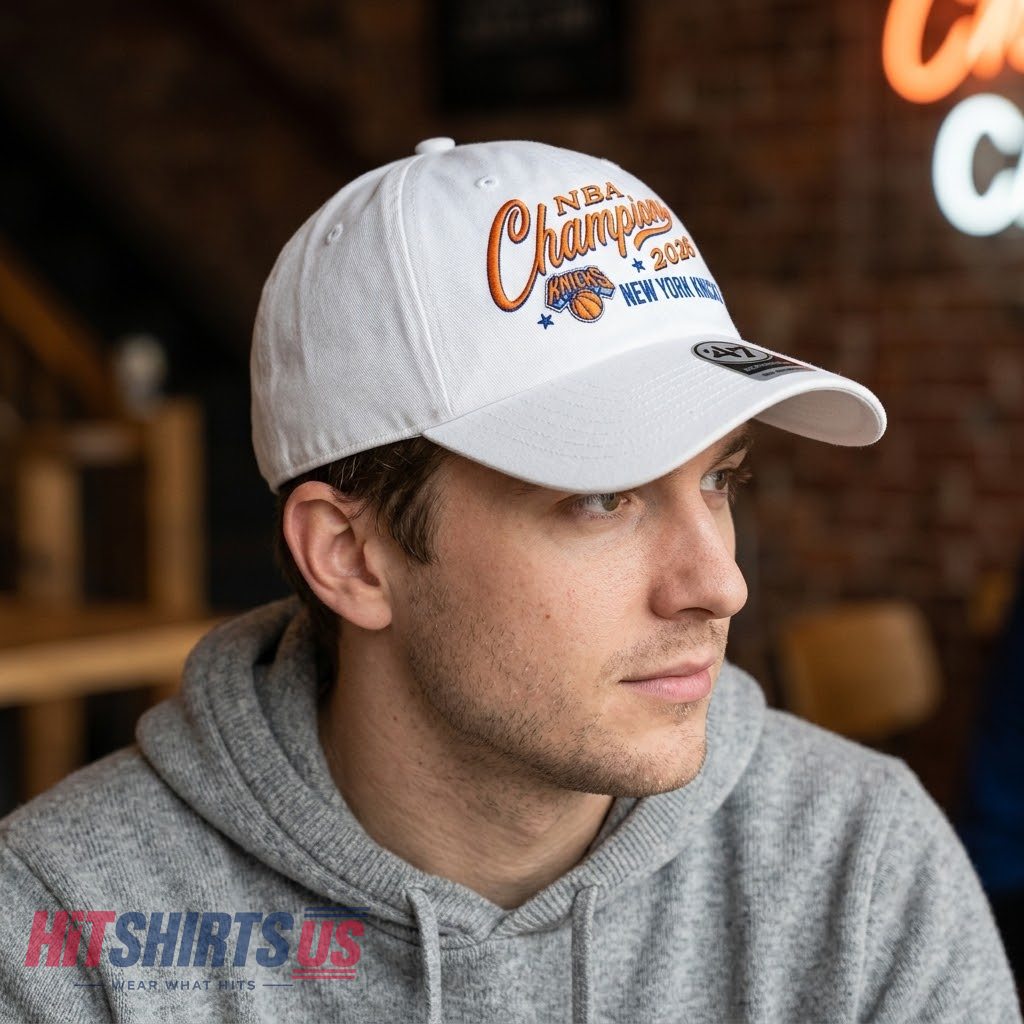 New York Knicks NBA Champions 2026 Script Celebration Hat 2 New York Knicks NBA Champions 2026 Script Celebration Hat 2