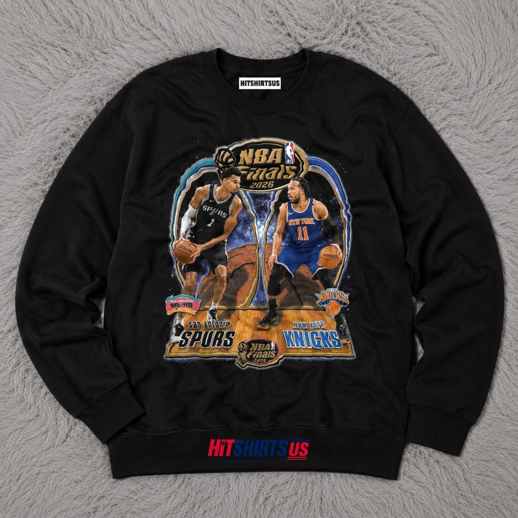 New York Knicks Vs San Antonio Spurs 2026 NBA Finals Showdown Shirt 3 New York Knicks Vs San Antonio Spurs 2026 NBA Finals Showdown Shirt 3