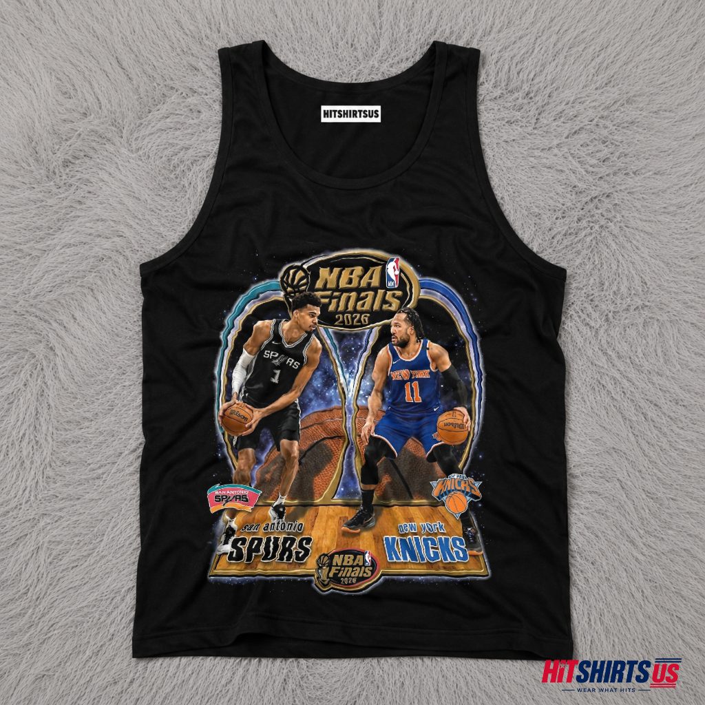 New York Knicks Vs San Antonio Spurs 2026 NBA Finals Showdown Shirt 4 New York Knicks Vs San Antonio Spurs 2026 NBA Finals Showdown Shirt 4