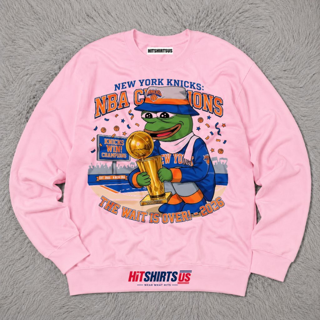 Pepe The Frog New York Knicks 2026 NBA Champions Long Sleeve Pepe The Frog New York Knicks 2026 NBA Champions Long Sleeve