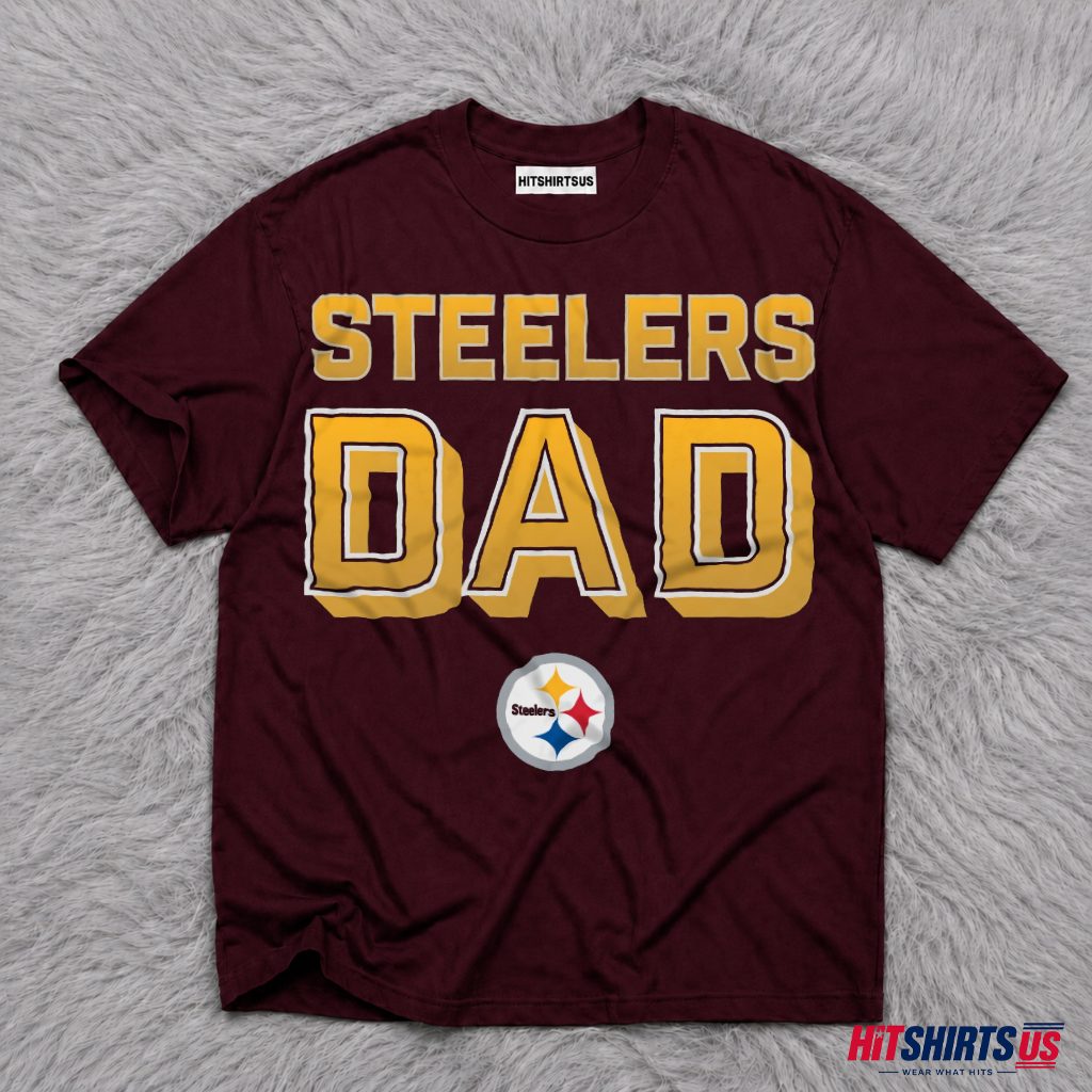 Pittsburgh Steelers Dad Football Fan Gift For Father T-Shirt