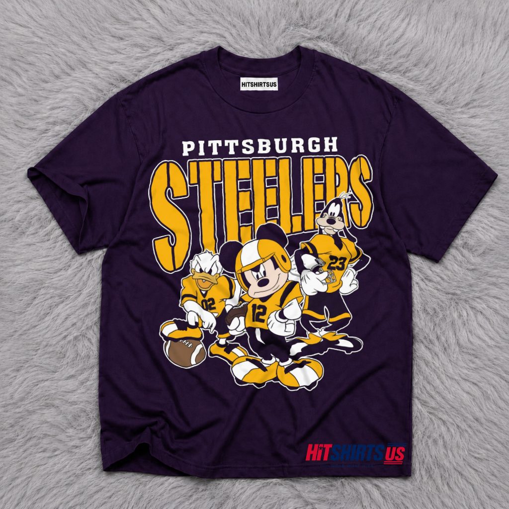 Pittsburgh Steelers Disney Mickey Mouse And Characters T-Shirt