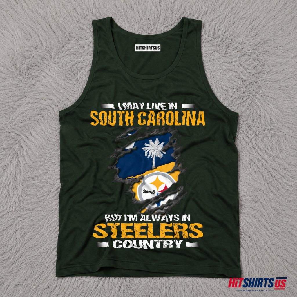 Pittsburgh Steelers South Carolina Fan Home Is Where The Heart Is Tank Top Pittsburgh Steelers South Carolina Fan Home Is Where The Heart Is Tank Top