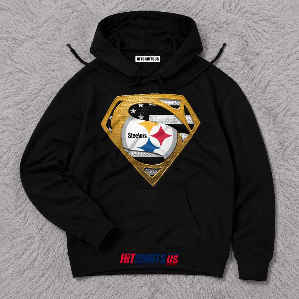 Pittsburgh Steelers Superman Logo Football Fan Hoodie Pittsburgh Steelers Superman Logo Football Fan Hoodie