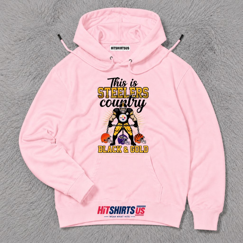Pittsburgh Steelers This Is Steelers Country Black And Gold Hoodie Pittsburgh Steelers This Is Steelers Country Black And Gold Hoodie