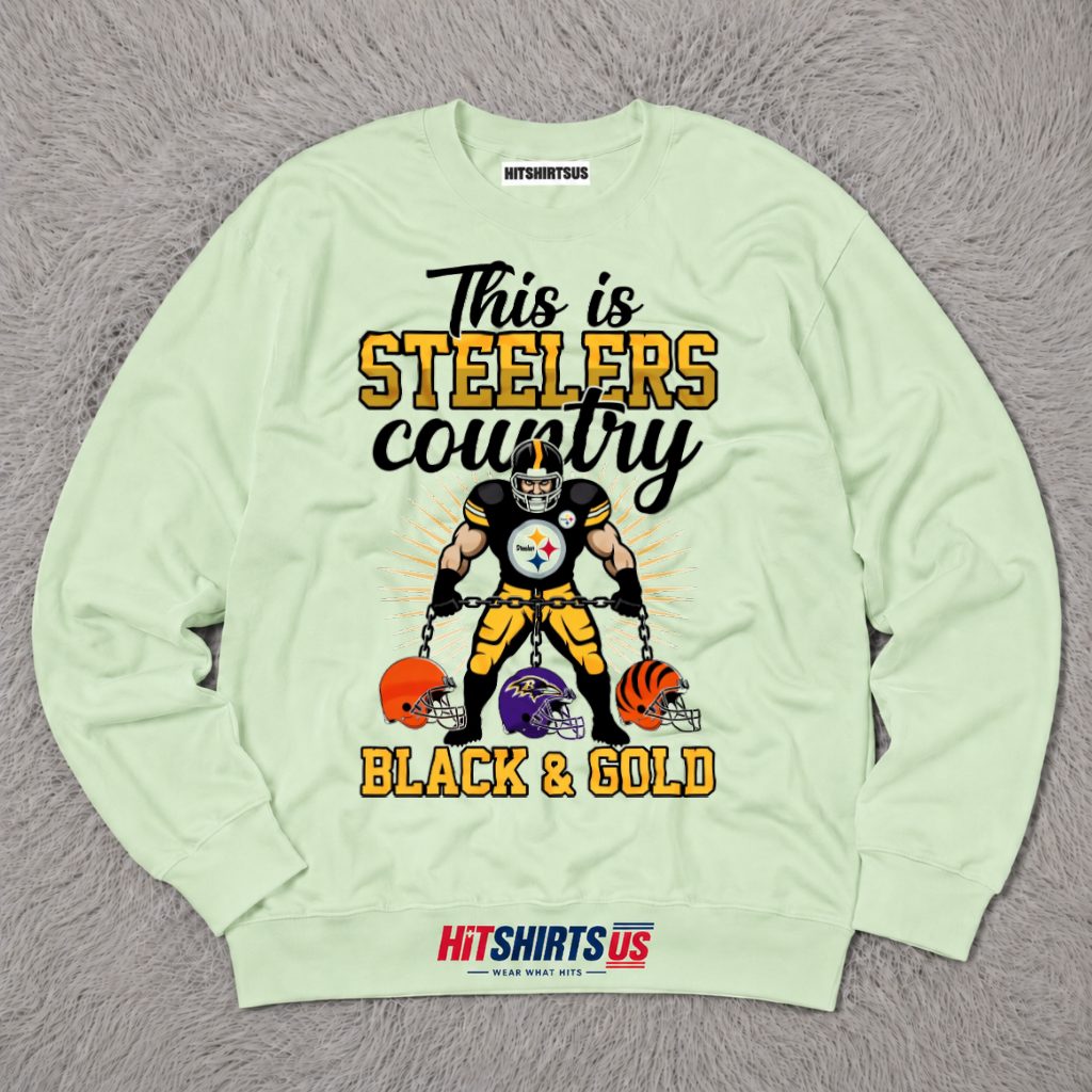 Pittsburgh Steelers This Is Steelers Country Black And Gold Long Sleeve Pittsburgh Steelers This Is Steelers Country Black And Gold Long Sleeve