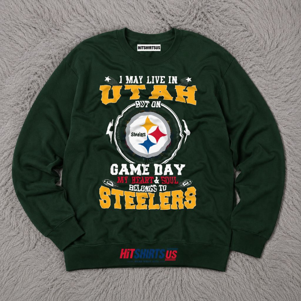 Pittsburgh Steelers Utah Fan Game Day Heart And Soul Long Sleeve Pittsburgh Steelers Utah Fan Game Day Heart And Soul Long Sleeve