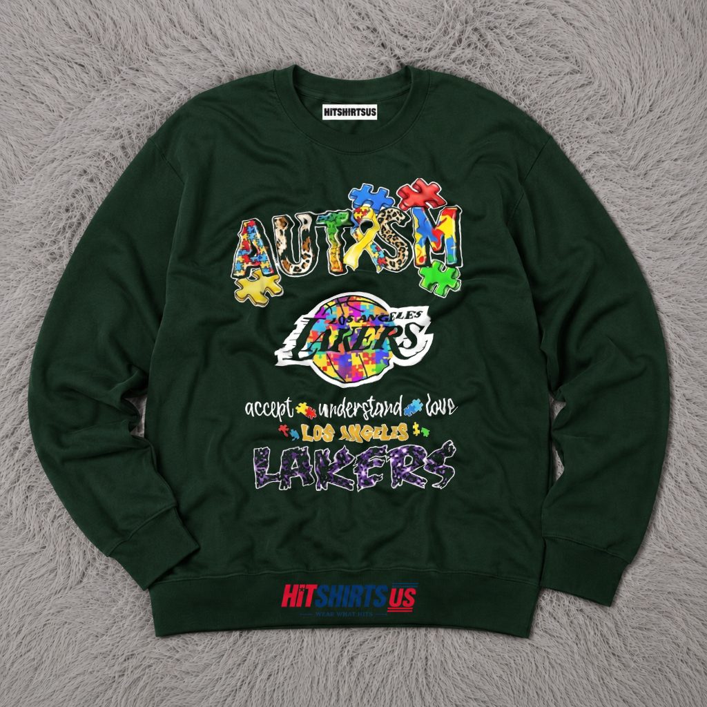 Autism Awareness Los Angeles Lakers Long Sleeve Autism Awareness Los Angeles Lakers Long Sleeve