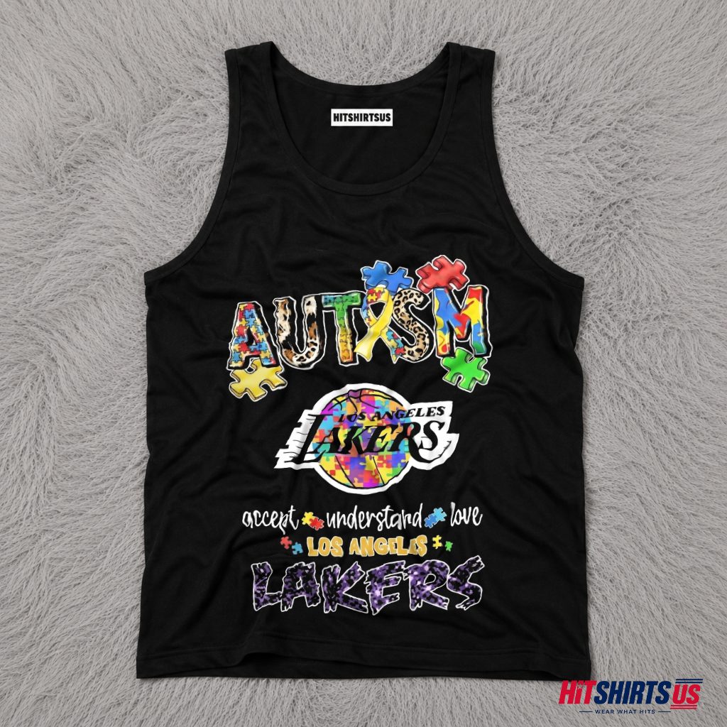 Autism Awareness Los Angeles Lakers Tank Top Autism Awareness Los Angeles Lakers Tank Top