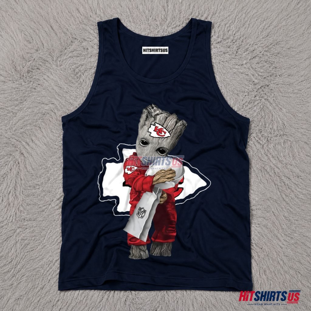 Baby Groot Kansas City Chiefs Championship Trophy Tank Top Baby Groot Kansas City Chiefs Championship Trophy Tank Top