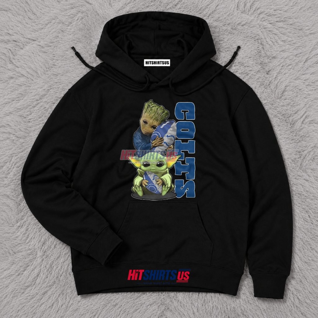 Baby Groot Yoda Indianapolis Colts Football Fan Hoodie Baby Groot Yoda Indianapolis Colts Football Fan Hoodie
