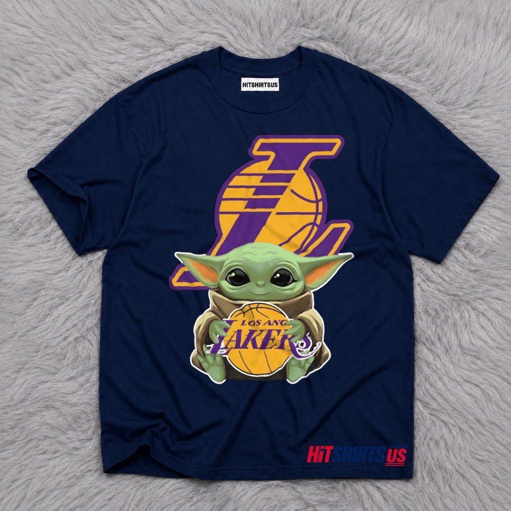 Baby Yoda Los Angeles Lakers T-Shirt