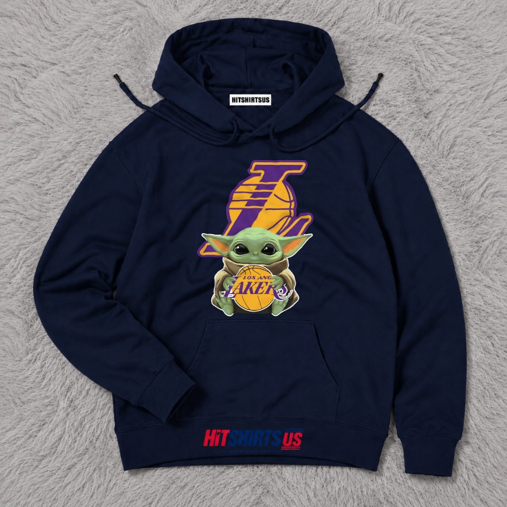 Baby Yoda Los Angeles Lakers Hoodie Baby Yoda Los Angeles Lakers Hoodie
