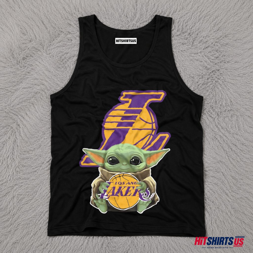 Baby Yoda Los Angeles Lakers Tank Top Baby Yoda Los Angeles Lakers Tank Top