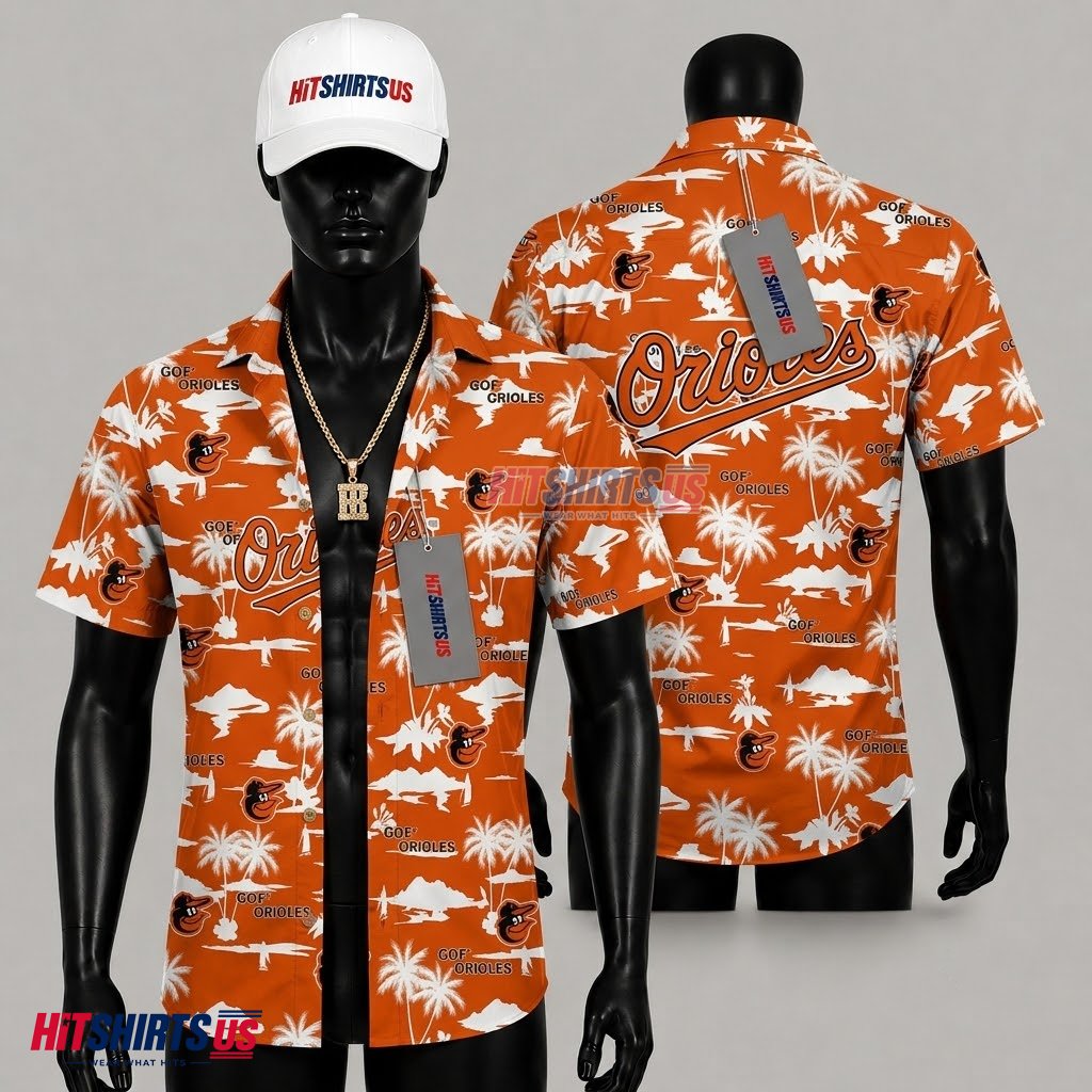 Baltimore Orioles Hawaiian Shirt Got Orioles Palm Print Front
