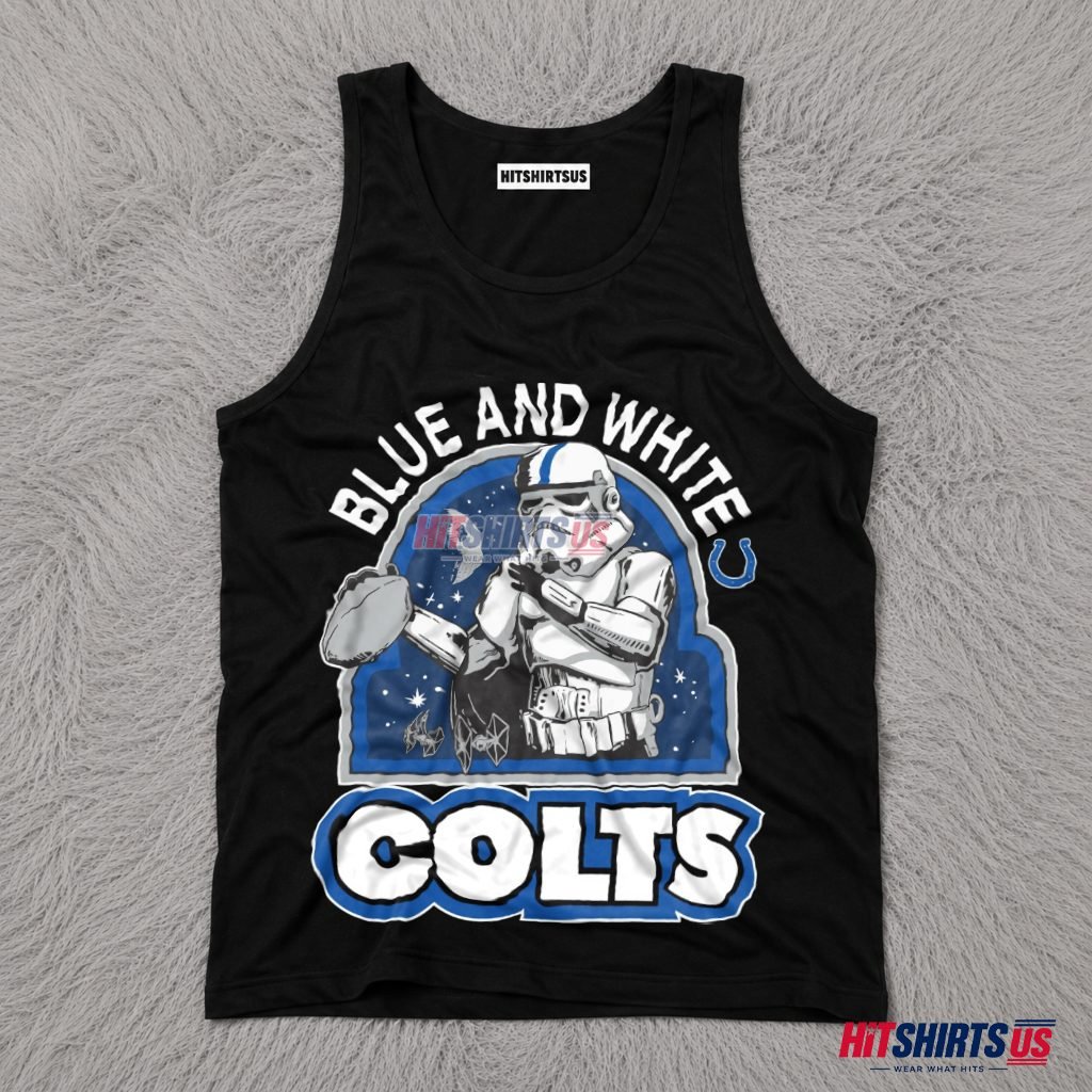 Blue White Stormtrooper Indianapolis Colts Tank Top Blue White Stormtrooper Indianapolis Colts Tank Top