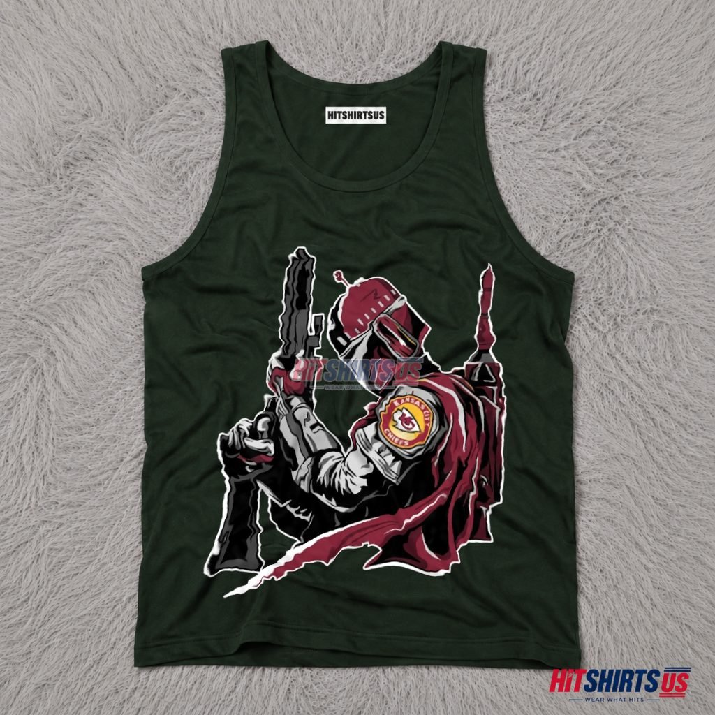 Boba Fett Kansas City Chiefs Bounty Hunter Tank Top Boba Fett Kansas City Chiefs Bounty Hunter Tank Top