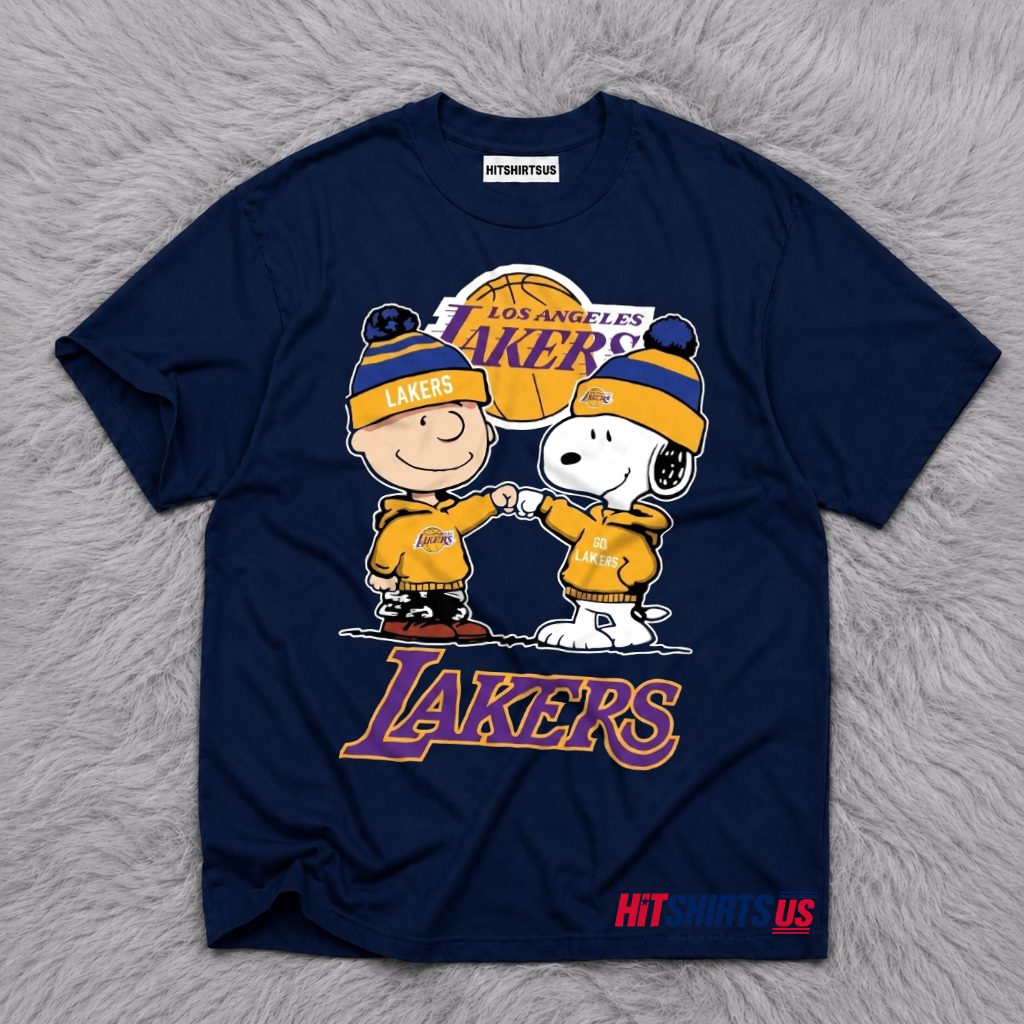 Charlie Brown Los Angeles Lakers Snoopy T-Shirt
