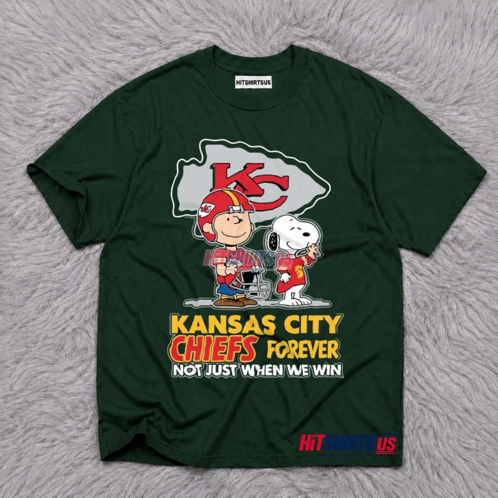 Charlie Brown Snoopy Chiefs Forever Not Just When We Win T-Shirt
