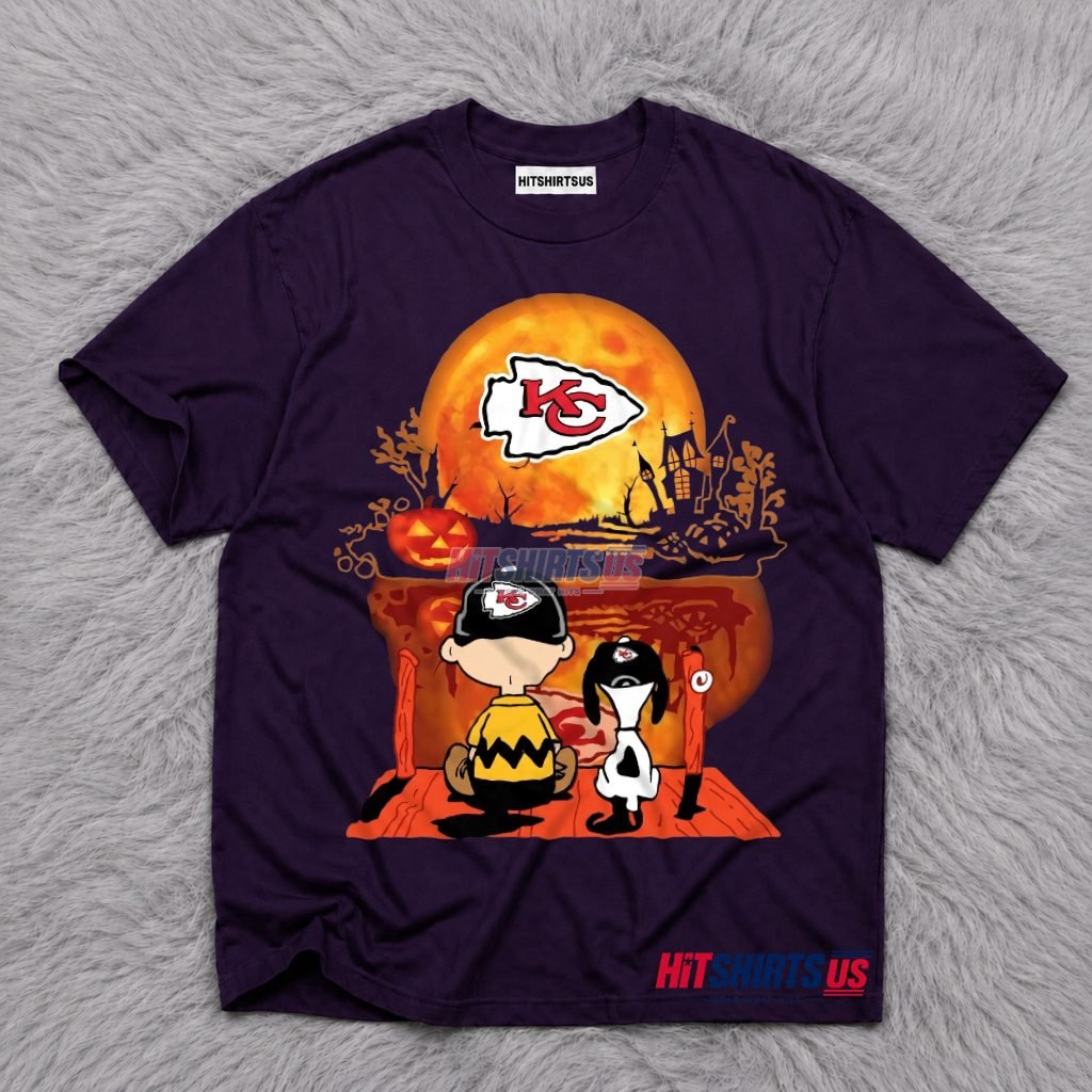 Charlie Brown Snoopy Kansas City Chiefs Halloween T-Shirt